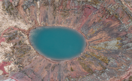 Kratersee von oben